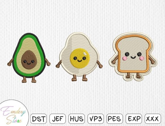 Breakfast Food Patch Embroidery Set: A Wholesome Touch for Modern Crafting Enthusiasts