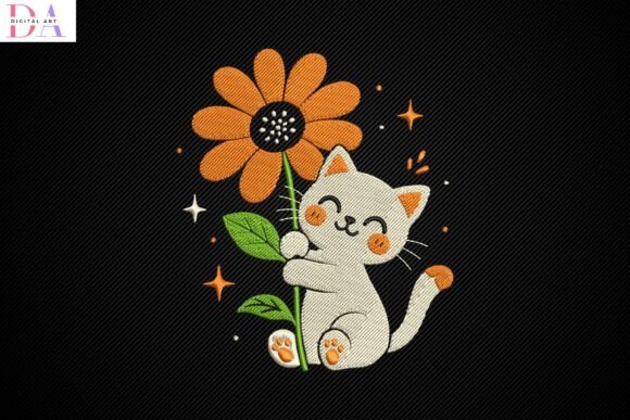 Cute Kitty Hugging Sunflower: A Guide to Perfecting Your Embroidery Project