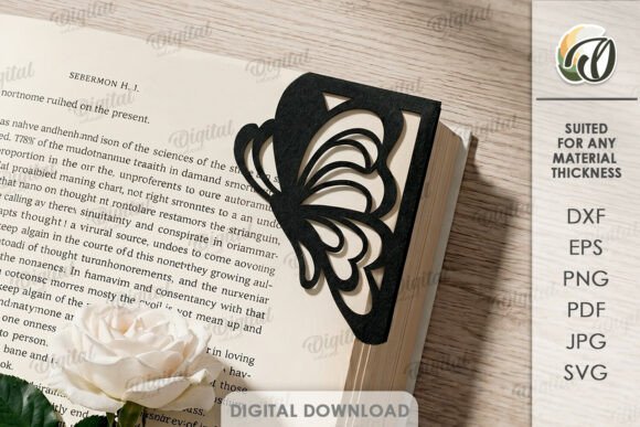 Decorative Corner Bookmark Laser Cut Guide