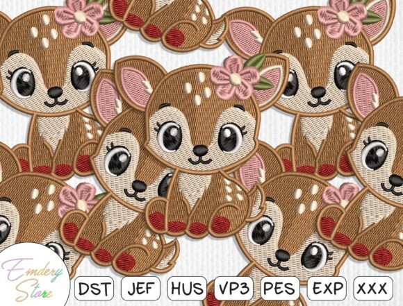 Discover the Charm of Cute Deer Embroidery Patches for All Your Creative Projects