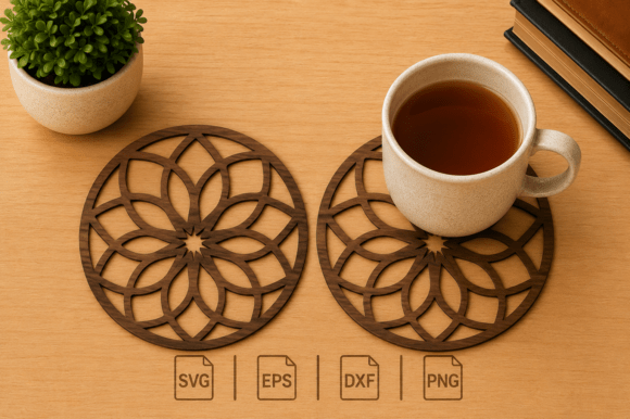 Elevating Craftsmanship with the Decorative Coaster SVG Laser Cut File