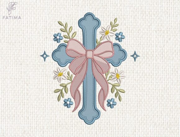 Floral Cross Embroidery Design: A Timeless Expression of Faith and Craft