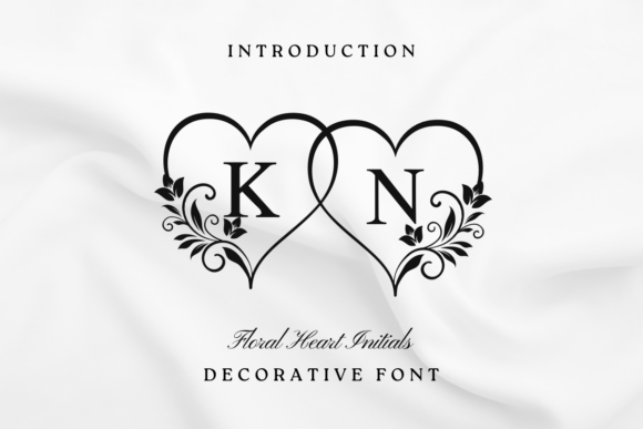 Floral Heart Initials: Elegance Meant for Milestones
