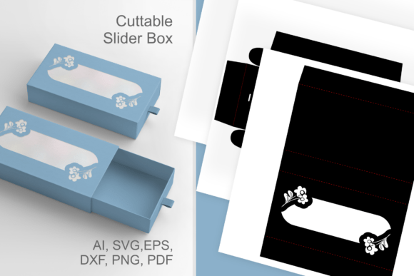 Floral Pill Frame Drawer Favor Box SVG: Elegant Paper Craft for Memorable Gifts