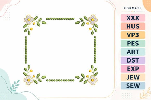 Floral Square Frame: Elevating Your Embroidery with Purpose and Precision