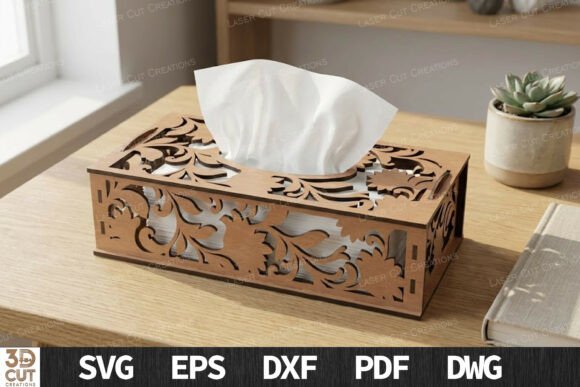 Floral Wooden Tissue Box Covers: Elegance Meets Functionality