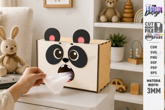 Funny Animal Tissue Box Laser Cut SVG Designs