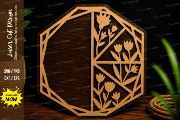 Geometric Floral Half Frame Decorative: A Practical Guide for Laser Cutting Projects