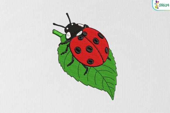 Ladybug on Leaf: A Timeless Nature Design for Your Creative Projects