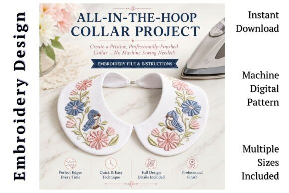 Peter Pan Floral Bird in-the-Hoop Collar: A Guide to Flawless Results