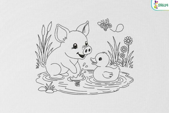 Piglet and Duckling Pondside Friends: A Guide to Choosing the Right Embroidery Design
