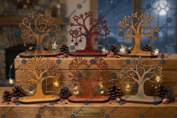 Practical Evaluation of the Laser Cut Tree Stand SVG Bundle