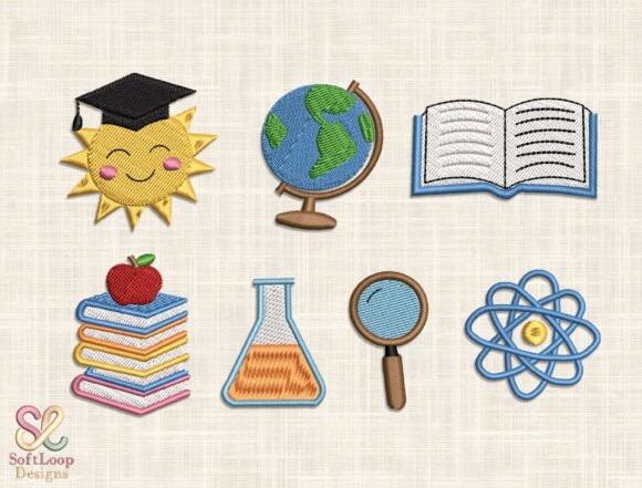 School Embroidery Designs for Creative Branding