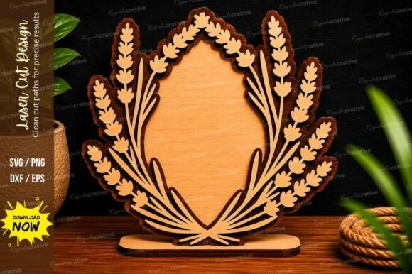 Transforming Craft Spaces with the Lavender Floral Frame Decorative Stand