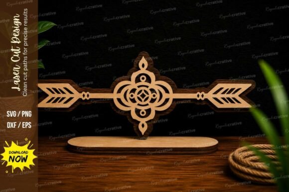 Unlocking Creative Potential with the Decorative Arrow Mandala Ornament Laser Design Set
