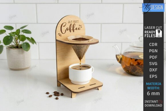 Wooden Coffee Drip Stand Laser Cut CNC: A Practical Addition to Your Coffee Brewing Setup